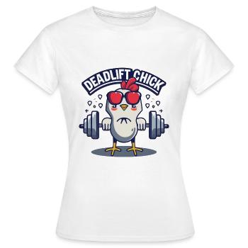 Deadlifts - Frauen T-Shirt - Weiß - Vorne - AI Model Female 172 dark (172cm)