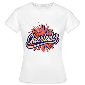 Cheerleader - Frauen T-Shirt - Weiß - Vorne - AI Model Female 172 dark (172cm)