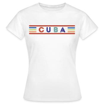 Kuba - Frauen T-Shirt - Weiß - Vorne - AI Model Female 172 dark (172cm)