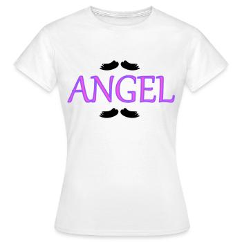 Angel Wings - Frauen T-Shirt - Weiß - Vorne - AI Model Female 172 dark (172cm)