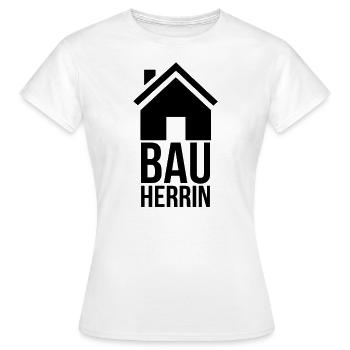 house building - Women's T-Shirt - white - Front - AI Model Female 172 dark (172cm)