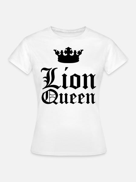 Lion Queen - Frauen T-Shirt - Weiß