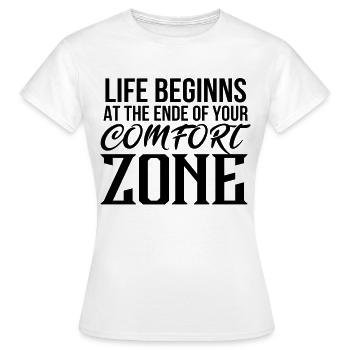 Sports - Women's T-Shirt - white - Front - AI Model Female 172 dark (172cm)