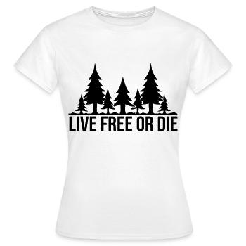 amoureux de la nature - T-shirt Femme - blanc - Devant - AI Model Female 172 dark (172cm)