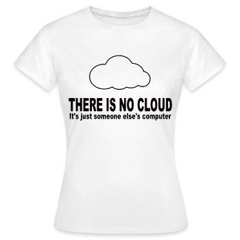 ordinateur - T-shirt Femme - blanc - Devant - AI Model Female 172 dark (172cm)