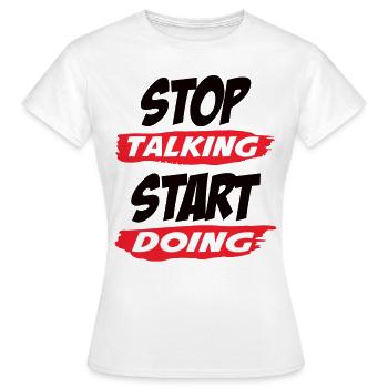 Motivation - T-shirt Femme - blanc - Devant - AI Model Female 172 dark (172cm)