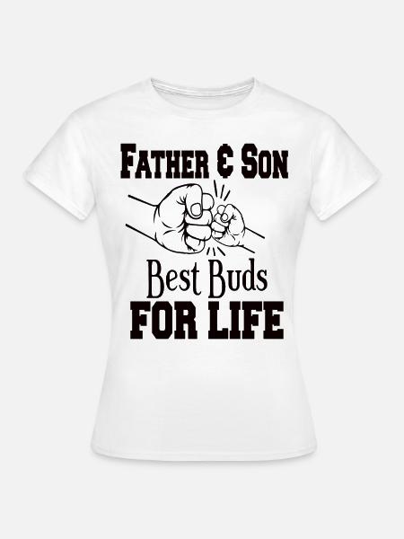 Padre e figlio - Maglietta da donna - bianco