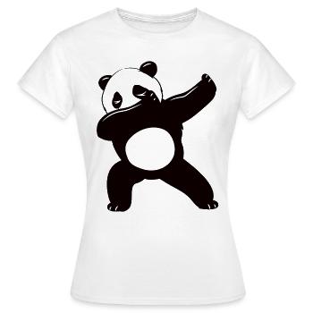 Tamponner le panda - T-shirt Femme - blanc - Devant - AI Model Female 172 dark (172cm)