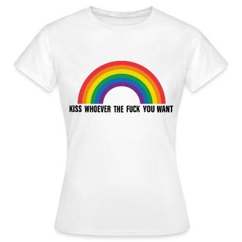 pride regenbogen - Frauen T-Shirt - Weiß - Vorne - AI Model Female 172 dark (172cm)