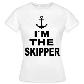 Skipper - Frauen T-Shirt - Weiß - Vorne - AI Model Female 172 dark (172cm)