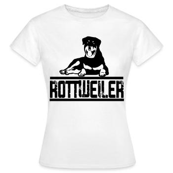 rottweiler - T-shirt Femme - blanc - Devant - AI Model Female 172 dark (172cm)