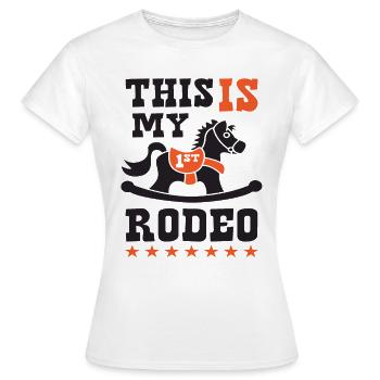Rodeo - Frauen T-Shirt - Weiß - Vorne - AI Model Female 172 dark (172cm)