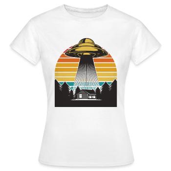 UFO - Women's T-Shirt - white - Front - AI Model Female 172 dark (172cm)
