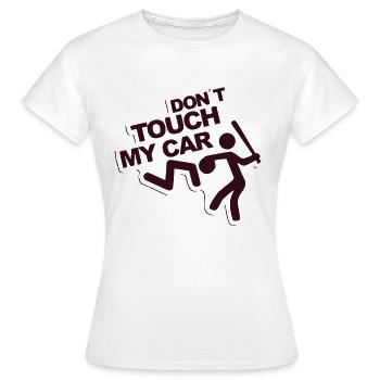 Tuning autocollant de voiture - T-shirt Femme - blanc - Devant - AI Model Female 172 dark (172cm)
