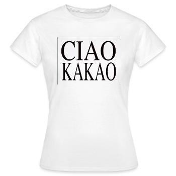 Ciao Kakao - Frauen T-Shirt - Weiß - Vorne - AI Model Female 172 dark (172cm)