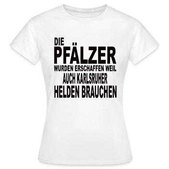 Palatinat et Karlsruhe - T-shirt Femme - blanc - Devant - AI Model Female 172 dark (172cm)