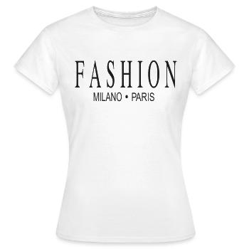 Fashion Milano Paris - Women's T-Shirt - white - Front - AI Model Female 172 dark (172cm)