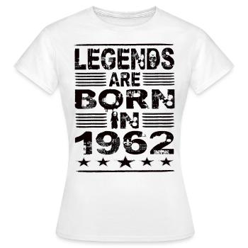 Legenden werden 1962 geboren - Frauen T-Shirt - Weiß - Vorne - AI Model Female 172 dark (172cm)