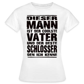 Schlosser - Frauen T-Shirt - Weiß - Vorne - AI Model Female 172 dark (172cm)