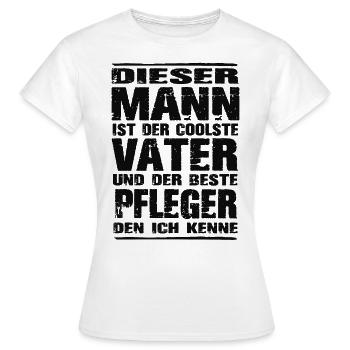 Pfleger - Frauen T-Shirt - Weiß - Vorne - AI Model Female 172 dark (172cm)