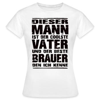 Brauer - Frauen T-Shirt - Weiß - Vorne - AI Model Female 172 dark (172cm)