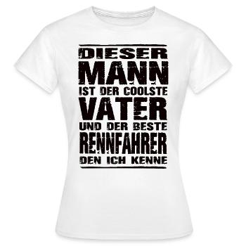 Rennfahrer - Frauen T-Shirt - Weiß - Vorne - AI Model Female 172 dark (172cm)