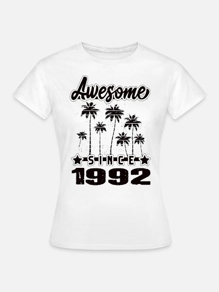 Awesome Since 1992 - Frauen T-Shirt - Weiß