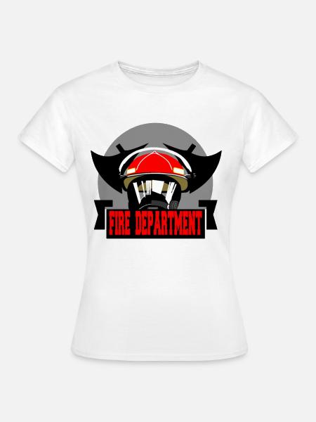 Feuerwehrhelm - Frauen T-Shirt - Weiß