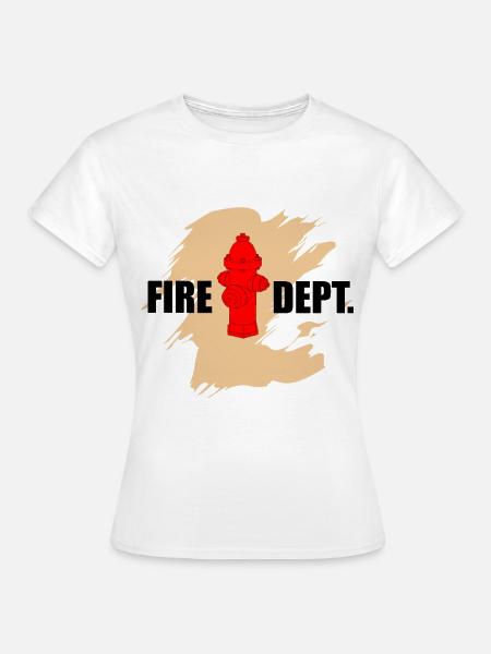 Feuerwehr Hydrant - Frauen T-Shirt - Weiß