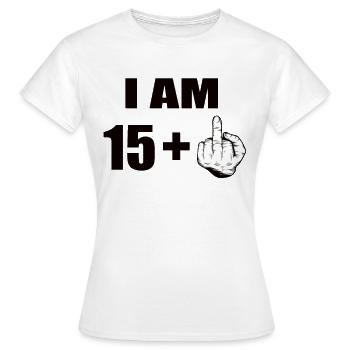 16e anniversaire - T-shirt Femme - blanc - Devant - AI Model Female 172 dark (172cm)