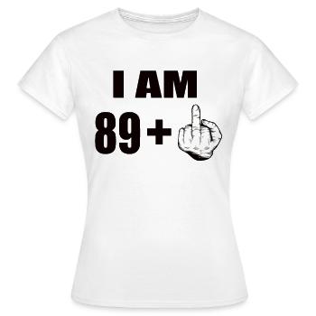 90 Geburtstag - Frauen T-Shirt - Weiß - Vorne - AI Model Female 172 dark (172cm)