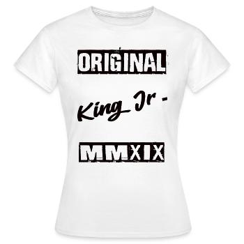 Original King Jr Offspring Baby Pregnancy - Women's T-Shirt - white - Front - AI Model Female 172 dark (172cm)