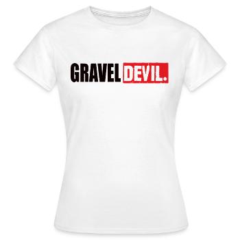 Gravel Devil - Women's T-Shirt - white - Front - AI Model Female 172 dark (172cm)