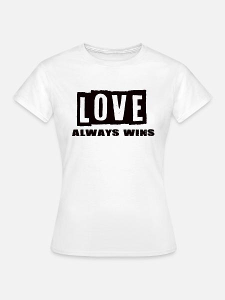 Love - Frauen T-Shirt - Weiß