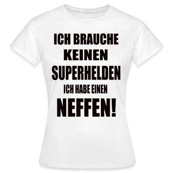 Neffe Geburtstag - Frauen T-Shirt - Weiß - Vorne - AI Model Female 172 dark (172cm)