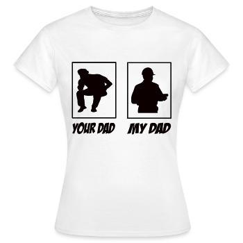 Mon père ton père chef de site papa - T-shirt Femme - blanc - Devant - AI Model Female 172 dark (172cm)
