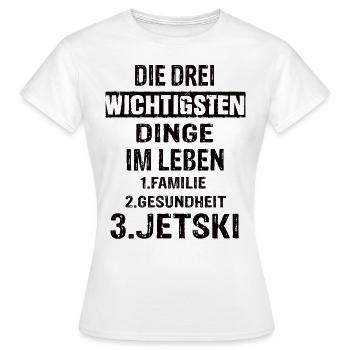 Jetski - Frauen T-Shirt - Weiß - Vorne - AI Model Female 172 dark (172cm)