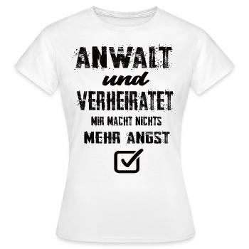 Anwalt - Frauen T-Shirt - Weiß - Vorne - AI Model Female 172 dark (172cm)