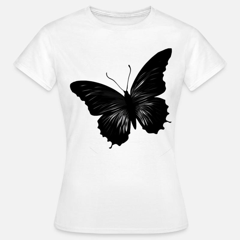 Butterflies pattern - Women's T-Shirt - white