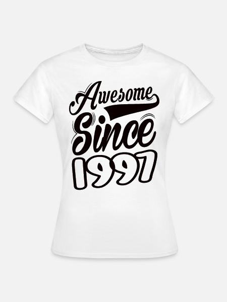 Awesome Since 1997 - Frauen T-Shirt - Weiß