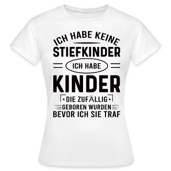 Stiefvater Stiefvater Geburtstag Stiefvater - Frauen T-Shirt - Weiß - Vorne - AI Model Female 172 dark (172cm)
