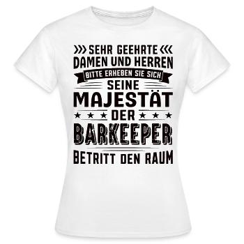Barkeeper Geburtstag Barkeeper Sprüche Barkeeper - Frauen T-Shirt - Weiß - Vorne - AI Model Female 172 dark (172cm)