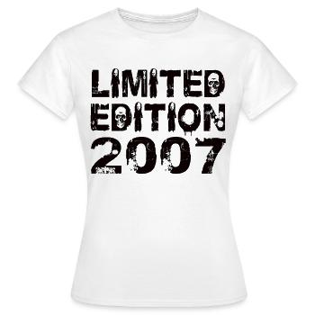 Limited Edition 2007 Geburtstag 2007 Geburtstag - Frauen T-Shirt - Weiß - Vorne - AI Model Female 172 dark (172cm)