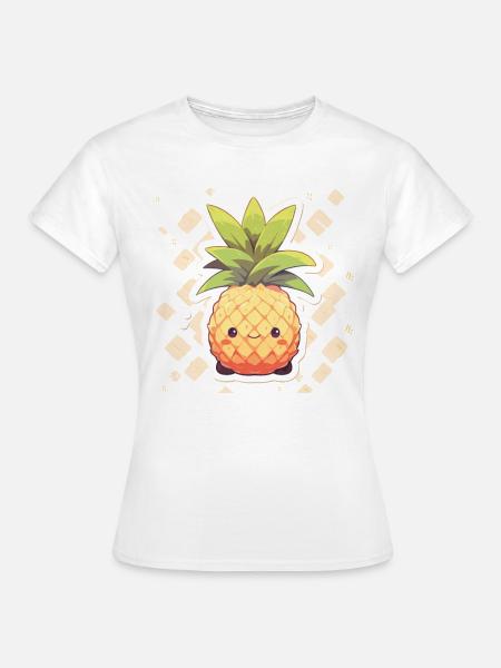 Ananas Pflanze Ananas Frucht Obst - Frauen T-Shirt - Weiß