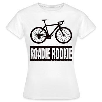 Roadie Rookie Road Bike Road Bike Road Bike - Women's T-Shirt - white - Front - AI Model Female 172 dark (172cm)