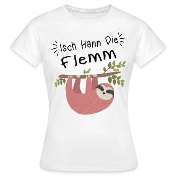 Isch Hann le dialecte de la Sarre - T-shirt Femme - blanc - Devant - AI Model Female 172 dark (172cm)