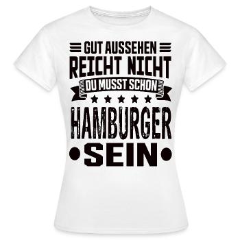 Hambourg - T-shirt Femme - blanc - Devant - AI Model Female 172 dark (172cm)