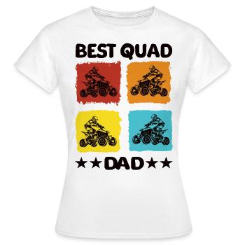Meilleur père quadruple - T-shirt Femme - blanc - Devant - AI Model Female 172 dark (172cm)