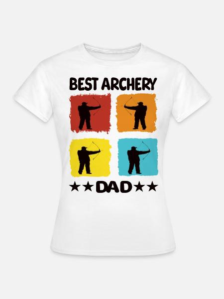 Best Archery Dad - Frauen T-Shirt - Weiß