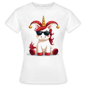 Carnaval Carnaval Licorne Costume de carnaval - T-shirt Femme - blanc - Devant - AI Model Female 172 dark (172cm)